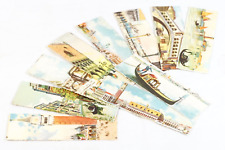 Rare Venice Italy Color Lithograph Postcards 1920's Gondola Venice Landmarks picture