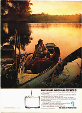 Vintage 1972 Puerto Rican Rum You Can Stay With It Man In Boat Advertisement picture