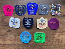 Surf City NJ Lot of 11 Beach badges | Long Beach Island | 2004-2015  Description picture