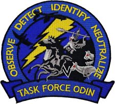 Task Force Odin Viking Embroidered Patch | iron on or Sew on  4.5
