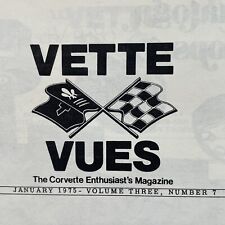 Vette Vues January 1975 Corvette Enthusiast Magazine Single Issue picture