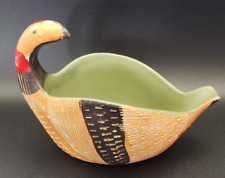 Bitossi Italian Pottery Pheasant Bird Bowl MCM 95/607 Italy picture