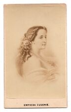 ANTIQUE C. 1870s CDV EMPRESS EUGENIE OF SPAIN WIFE OF NAPOLEAN III ALBUM FILLER picture