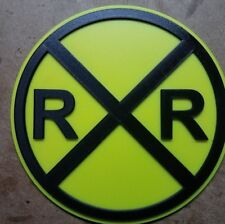 Railroad Crossing Yellow Sign (3d printed) picture