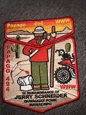 Mint 2 Piece OA Flap Set Lodge 494 Papago Jerry Schneider Red Border picture