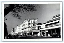 c1930's Grand Hotel Chowringhee Road View Calcutta India RPPC Photo Postcard picture