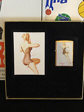 Vintage Zippo Lighter Pretty Girl Limited New COA Trading Card & Box picture
