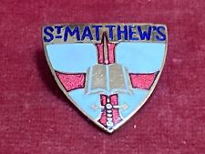 Vintage 1970s St Matthew’s Enamel Shield school Badge picture