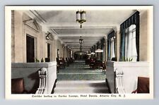 Atlantic City NJ-New Jersey, Garden Lounge, Hotel Dennis, Vintage Postcard picture