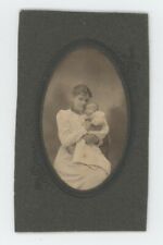 Antique CDV Circa 1870s Beautiful Image of Affectionate Mother & Child Sitting picture