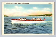 Lake Sunapee NH- New Hampshire, Motor Boating, Sunapee Harbor, Vintage Postcard picture