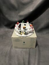 PARTYLITE P7364 FROLICKING FROSTYS DANCING  3 WICK CANDLEHOLDER CHRISTMAS NIB picture