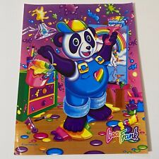 Vintage Lisa Frank Painter Panda Bear Jumbo Sticker picture