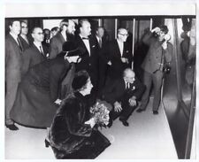 1970 Denmark Queen Ingrid with Princess Margrethe at Zoological Museum Photo picture