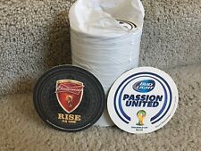20 Beer Coasters 2014 Budweiser Rise As One Passion United USA U113 picture