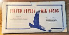 1940's World War II United States Government War Bonds Envelope picture