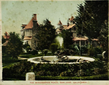 1908 Winchester Mansion Home in San Jose, California Fountain Ghost Postcard picture