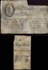1780 DUMFRIES Burgess Certificate Vellum to JOHN STEWART of BALLACHULISH, Argyll picture