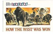 Vintage Postcard MGM How the West was Won Buffalo Cinerama picture