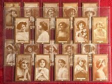 1910 BRITISH AMERICAN TOBACCO-ACTRESSES SCARCE COMPLETE 30 CARD SET-VG+EXCELLENT picture