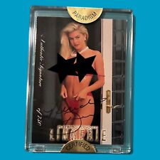 1999 Playboy Neriah Davis Card Autographed Lingerie Models RARE 7/750 picture