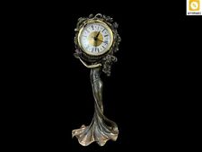 Clock With Woman VERONESE Art Nouveau Figurine Hand Painted Great For A Gift picture
