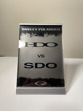 Vintage Oakley Display Case Sign HDO SDO Polarized Acrylic X Metal Sign RARE picture