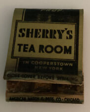American Matchbook Co Chicago Sherry’s Tea Room Cooperstown NY New York Vintage picture