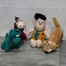Vintage 1987 Hanna Barbera Flintstones Fred Baby Puss Dino Plush Toys 9