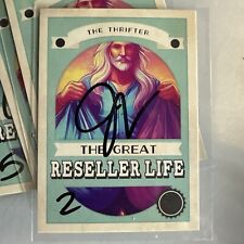 The Thrifter Trading Card (Series 1 #1) SIGNED Reselling Collectible BLACK Ink picture