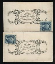 1860s Masonic CDV Photos San Francisco Freemasons with Civil War Tax Stamp Rare picture