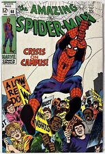 Amazing Spider-Man #68 (Marvel 1969) Kingpin Appearance, Campus Protest VG picture