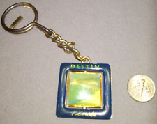Destin Florida Travel Souvenir glass Keychain Key Ring picture