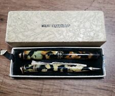 Vintage Wahl-Eversharp Fountain Pen & Pencil Set Black & Pearl 1920's  picture