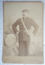 Antique Soldier Id'd Military Cabinet Card Photo Salinas CA., c. 1890 picture