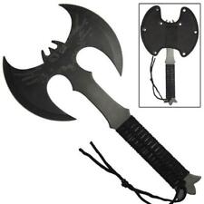 Dark Legend Double Blade BAT WING THROWING AXE with Nylon Sheath and Belt Loop picture