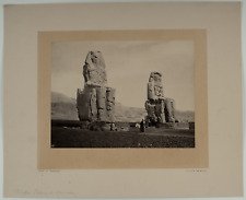 Francis Frith, Statues of Memnon, Plain of Thebes. Egypt Vintage Print.Fo picture
