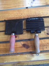 Antique Vintage Curry Comb Horse Grooming Lot of 2 picture