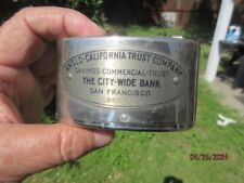 Vintage Metal Coin Bank ANGLO-CALIFORNIA TRUST COMPANY SAN FRNACISCO  - NO KEY picture