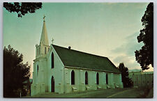 Vintage Postcard CA Nevada City St Canice's Catholic Church Chrome ~11416 picture