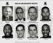 1993 Press Photo Milwaukee Bucks Basketball Executive & Player Headshots picture