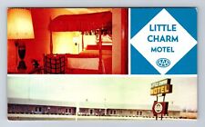 Rushville IN-Indiana, Room, Little Charm Motel, Advertisement, Vintage Postcard picture