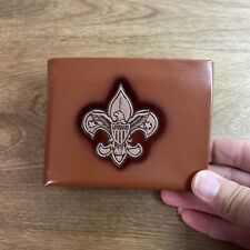 Vintage BSA Boy Scouts Of America Bifold Wallet Genuine Top Grain Cowhide EUC picture
