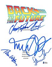 MICHAEL J FOX AUTOGRAPHED BACK TO THE FUTURE FULL SCRIPT CAST SIGNED BECKETT BAS picture