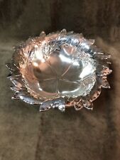 Vintage WMF Ikora Germany Laurel Pattern Silver Plate Footed Bowl 1960’s Piece picture