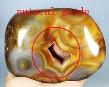 Amazing Red Orange White CARNELIAN Agate Geode Sphere Reiki Crystal picture