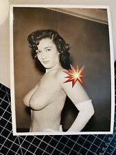 Vtg Original 50s Risque Cheesecake Pinup Lynn Carter Cadi Fishnets Photo #82 picture