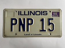 1984 Illinois License Plate Nice Condition Natural Sticker 40 Years Old picture