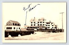 Postcard RPPC Maine Kennebunk Beach ME Sea Side House 1940s Unposted picture