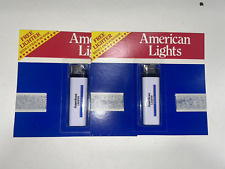Two Vintage American Lights Cigarette Scripto Lighters New in Original Package picture